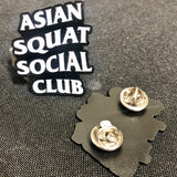 Asian Squat Social Club Enamel Pin