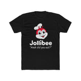 Jolly Bee Logo Tee - Retro Red Mascot T-Shirt