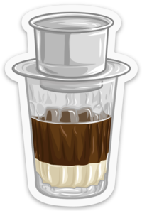 Vietnamese Coffee Ca Phe Sua Da - Sticker