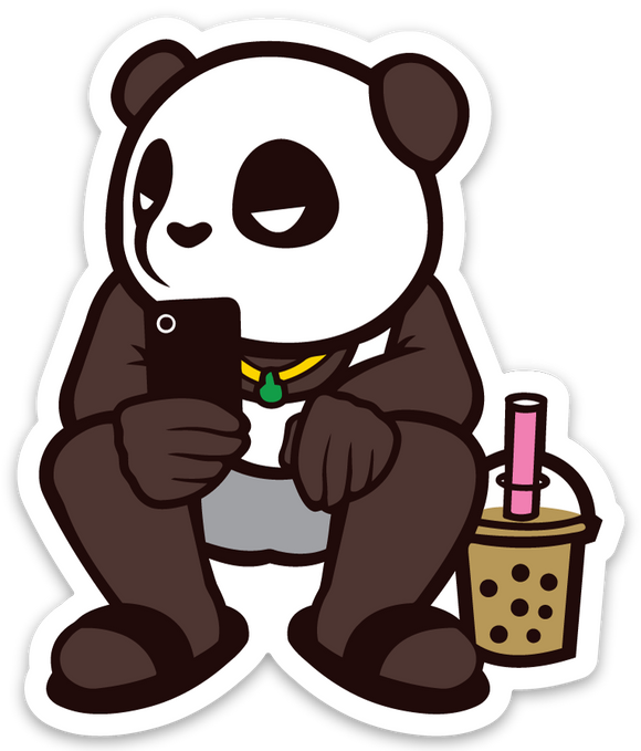 Pando the Squat God. Sticker - Chill Boba