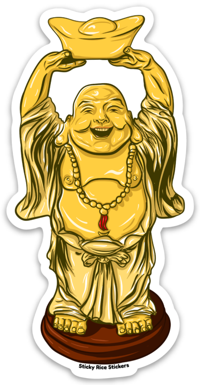 Laughing Buddha - Sticker