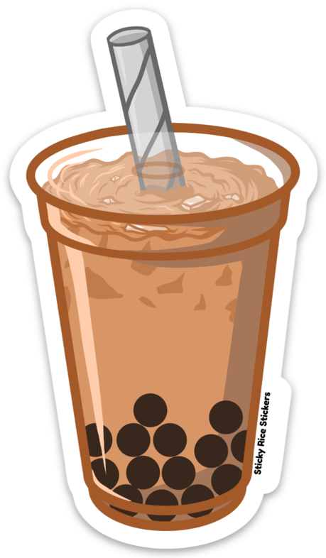 Milk Tea Boba - Sticker