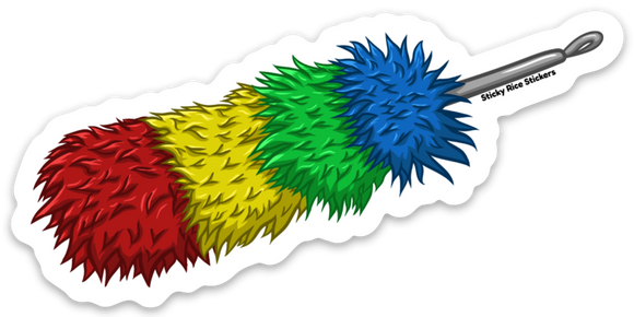 Rainbow Duster - Sticker