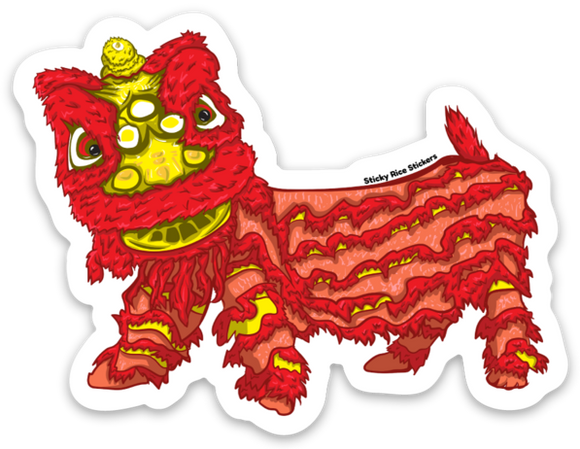 Red Lion New Year - Sticker