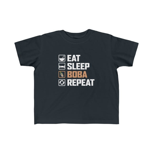 Eat. Sleep. Boba. Repeat - Kids Tshirt