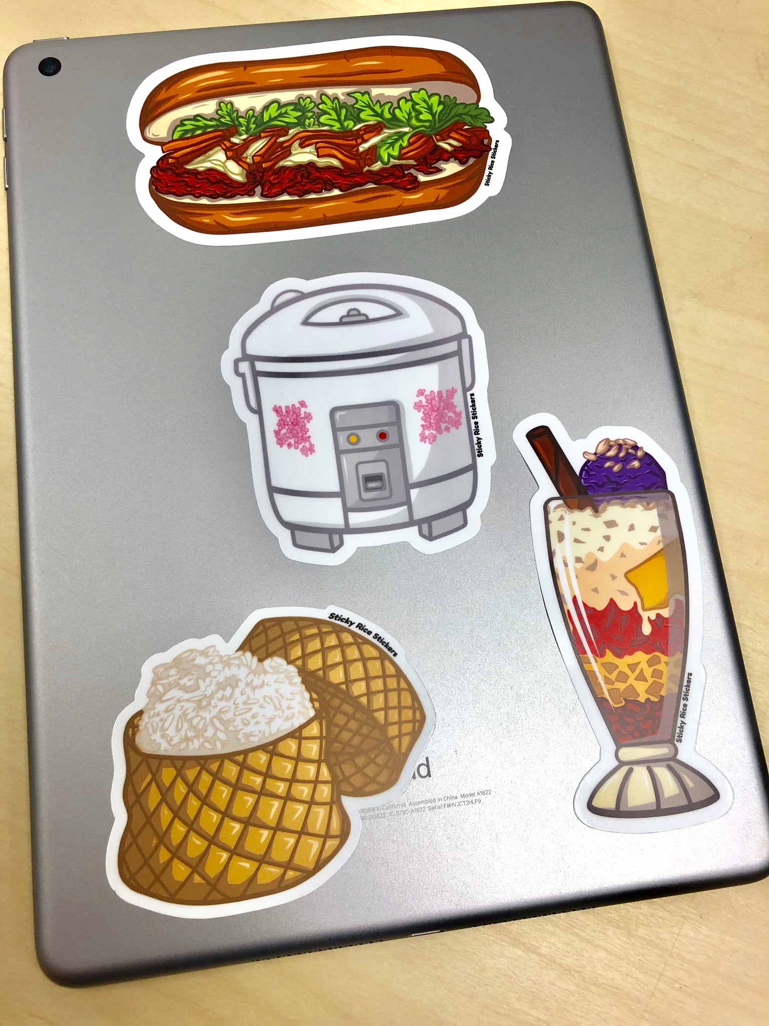 Rice Cooker Vinyl Sticker, Funny Sticker, Asian Sticker, Cute