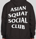 Asian Squat Social Club - CLASSIC HOODIE - BLACK
