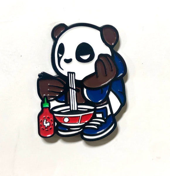 Sriracha Panda Enamel Pin